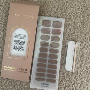 ✨ Sassy Saints UV-Free Gel Nail Wraps – Dusty Stone ✨